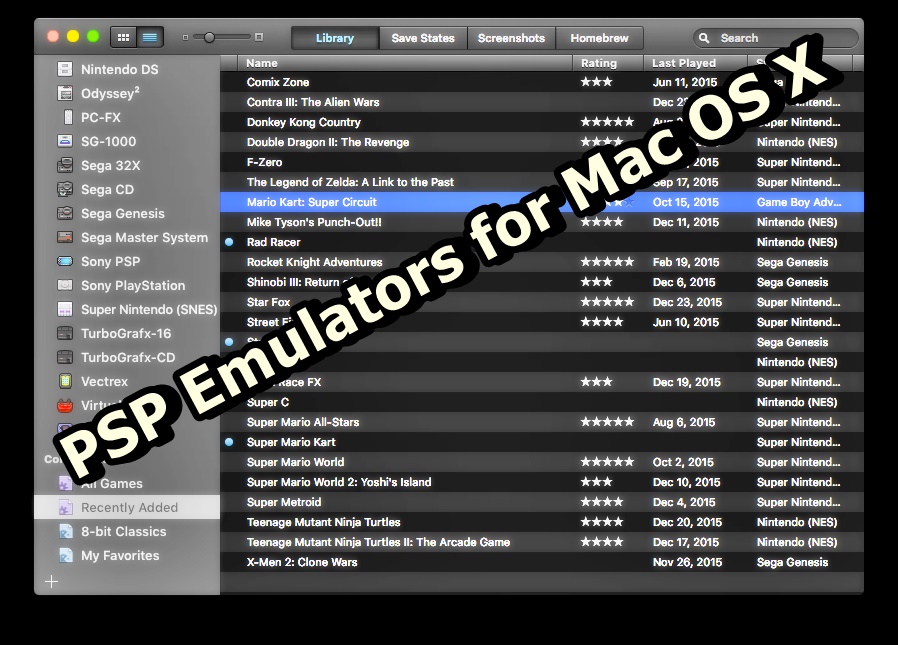 snes emulator mac os x download
